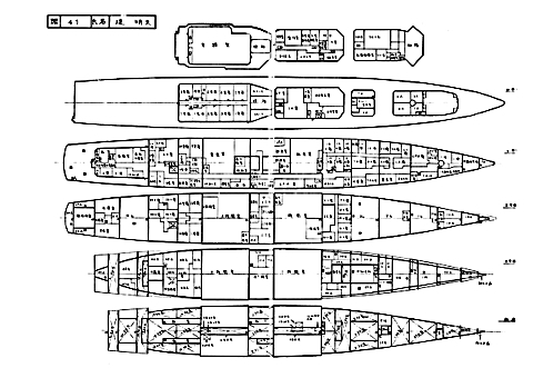 練習艦 「かとり」 の艦内一般配置図: 桜と錨の気ままなブログ